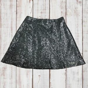 Decree Black Sequin Skirt